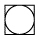 Квадрат с вписанным внутрь пустым кругом